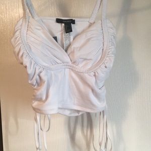 Forever 21 side scrunch crop top